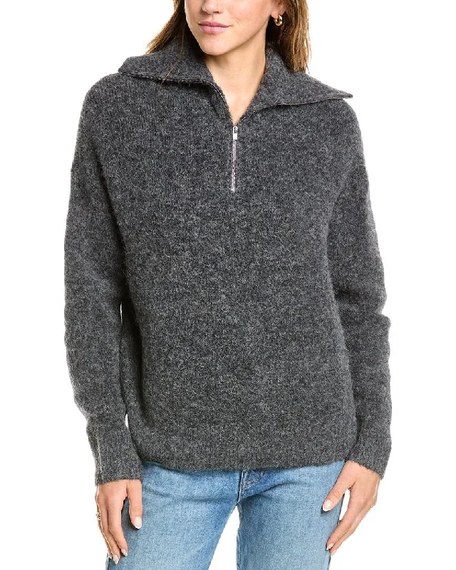 Vince 1/4-Zip Alpaca-Blend Sweater