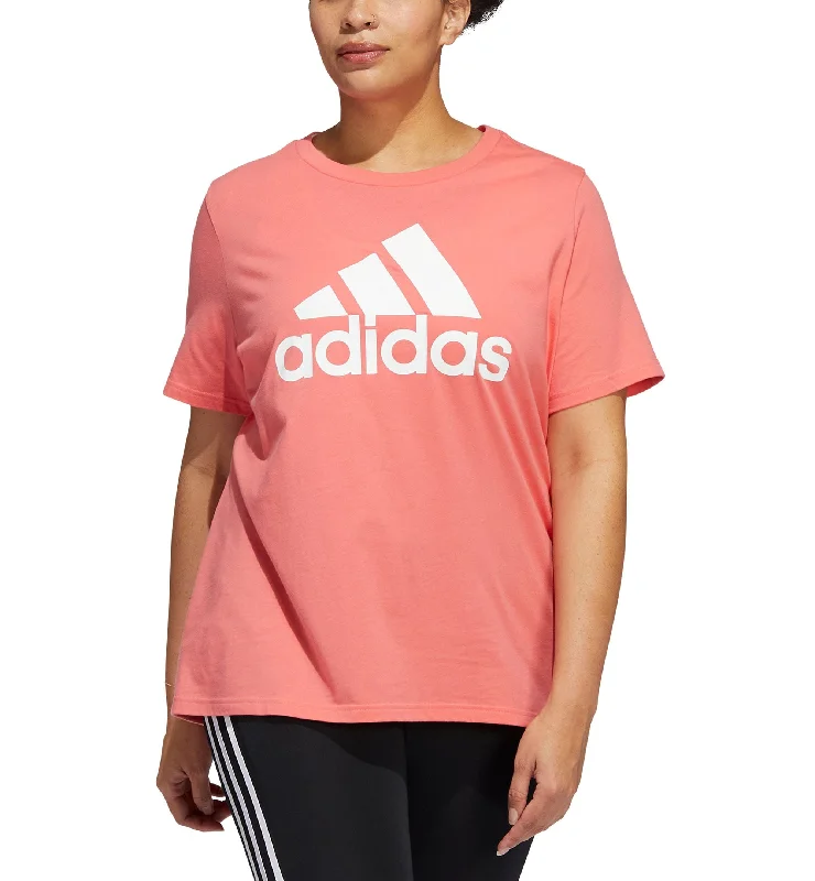 Adidas Plus Size Cotton Logo T-Shirt