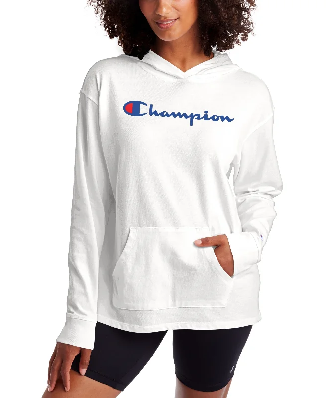 Champion Womens Cotton Logo Hoodie