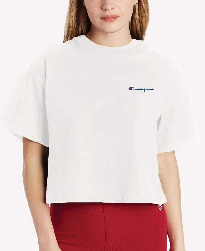 Champion Womens Cropped Logo T-Shirt