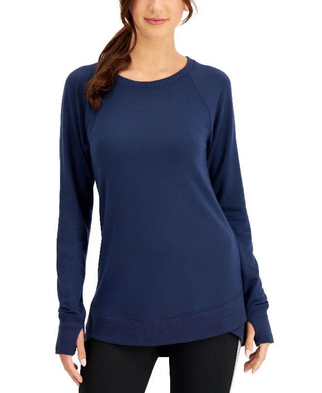 Curved-Hem Tunic Top