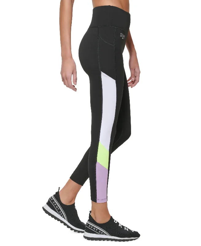 DKNY Sport Colorblocked 7/8 Length Leggings