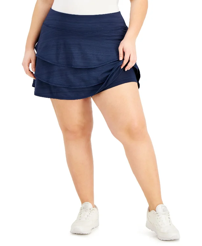 ID Ideology Plus Size Ruffled Skort