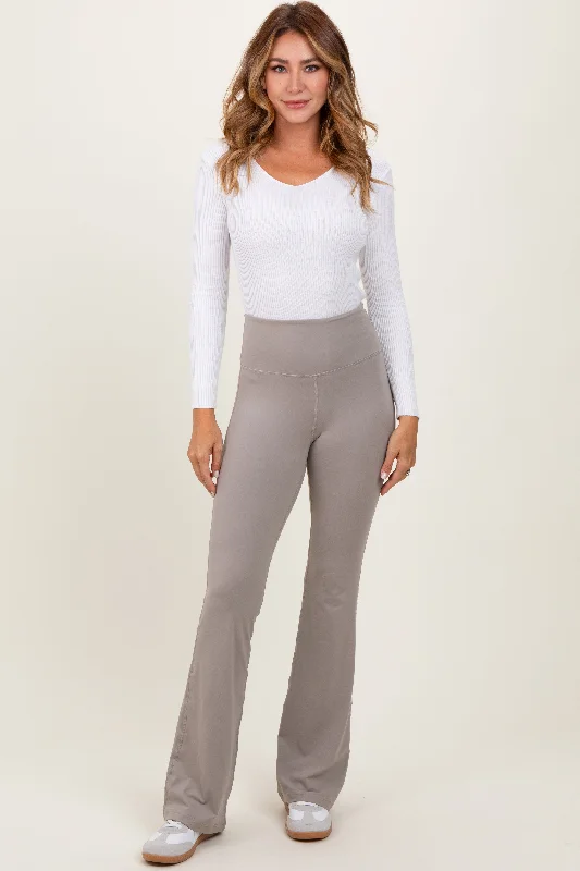 Light Grey Flared Leggings