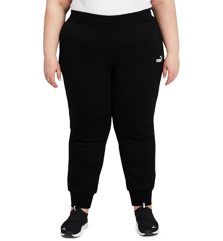 Puma Solid Plus Size Fleece Jogger Pants