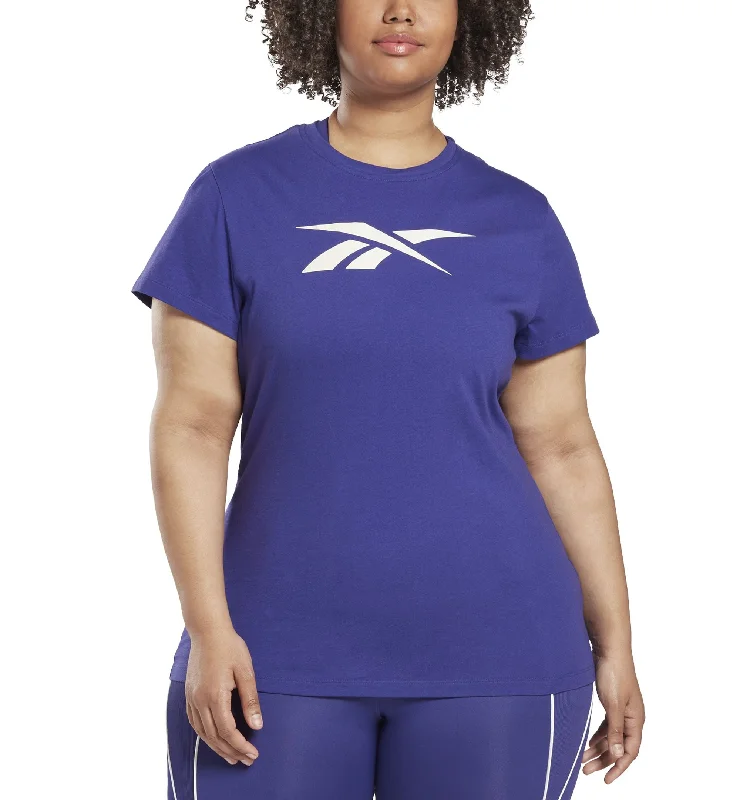 Reebok Plus Size Cotton Graphic Vector T-Shirt