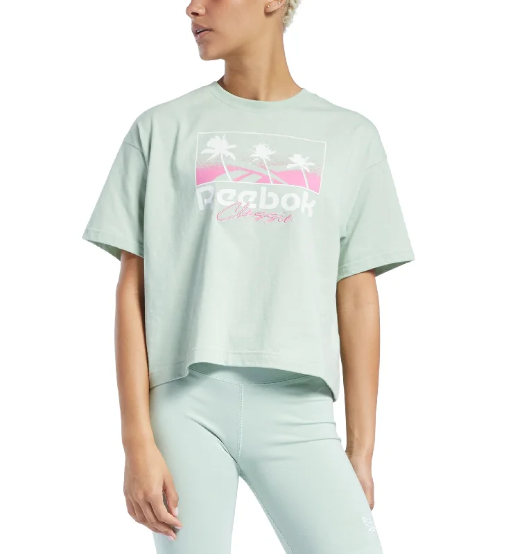 Reebok Womens Cotton Graphic T-Shirt