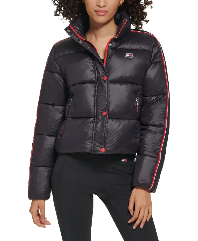 Women's Active Cropped Stretch Puffer Jacket