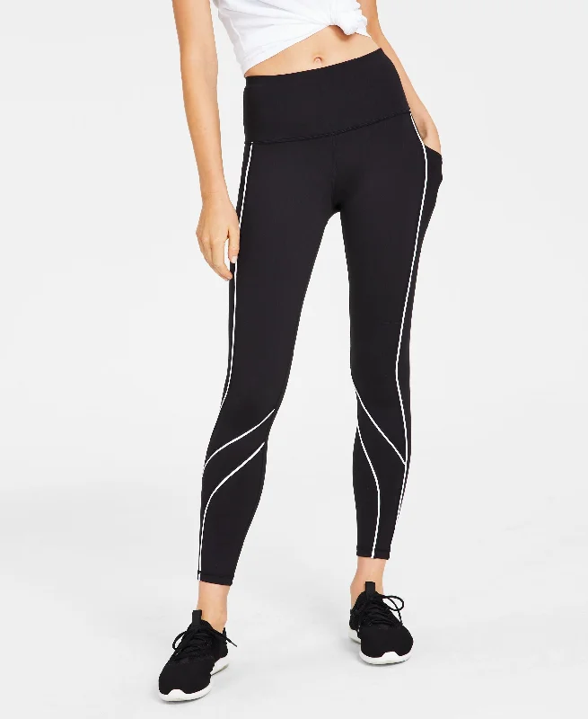 Women's Contrast Piping 7/8 Leggings