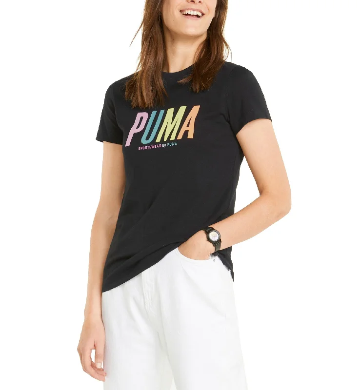 Women's Cotton Graphic-Logo T-Shirt