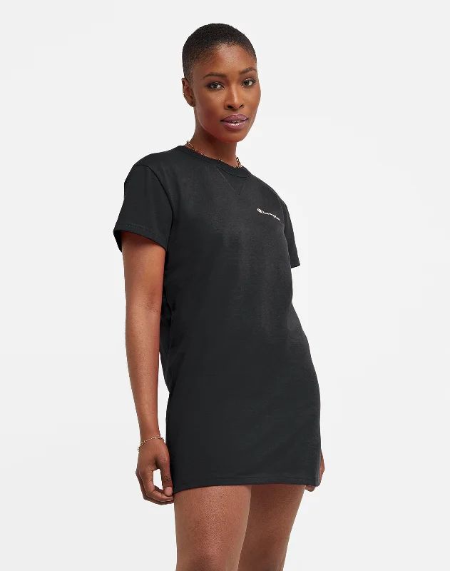 Women's Cotton Midweight Short Sleeve T-Shirt Dress