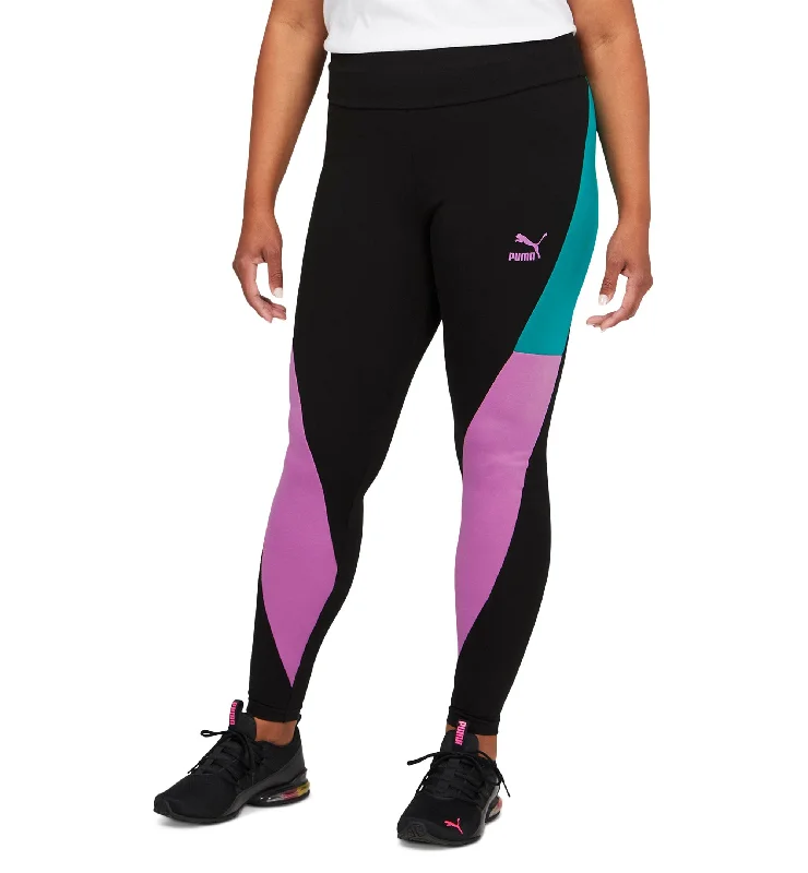 Women's Lava Colorblock Logo Full-Length Leggings