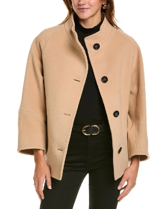 Cinzia Rocca Icons Short Wool-Blend Coat