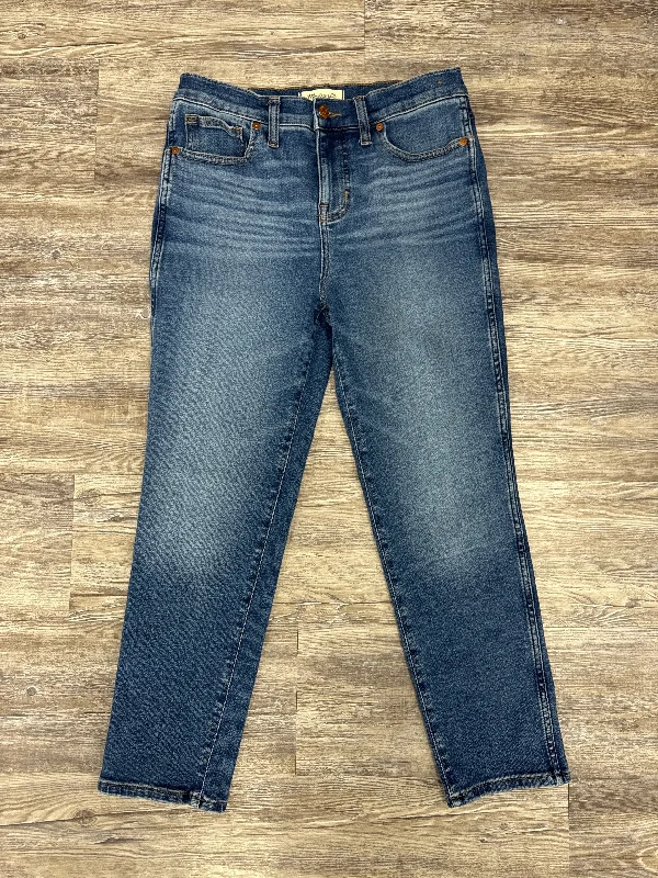 Jeans Straight By Madewell In Blue Denim, Size: 8p