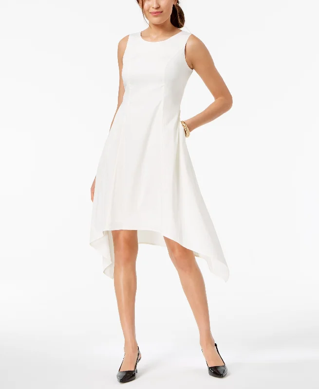 Alfani Sleeveless Asymmetrical Pocket Dress