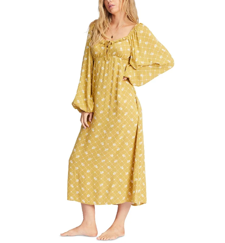 Juniors' Better Days Long-Sleeve Midi Dress