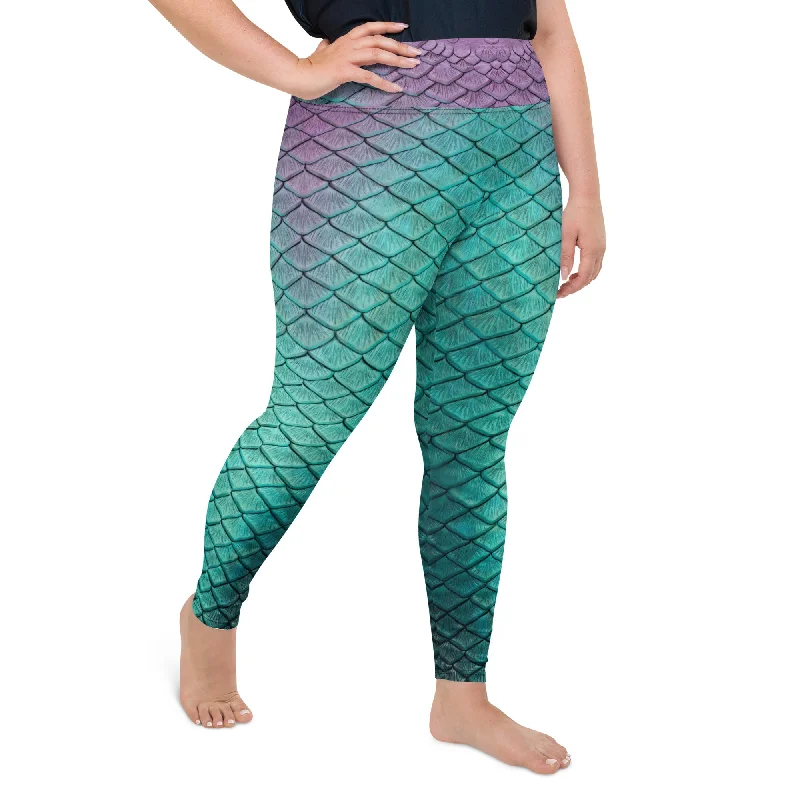 Aqua Fairy Plus Size Leggings