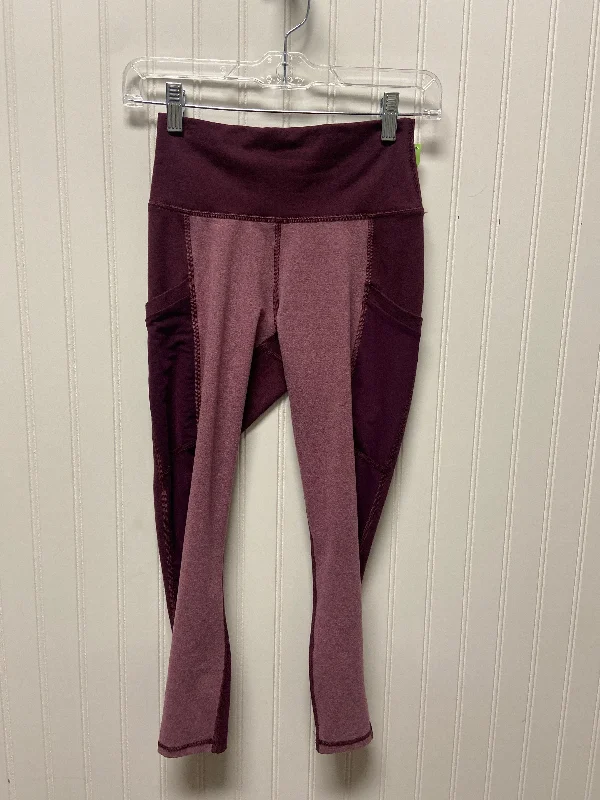 Athletic Leggings By Fabletics In Purple, Size: Xs