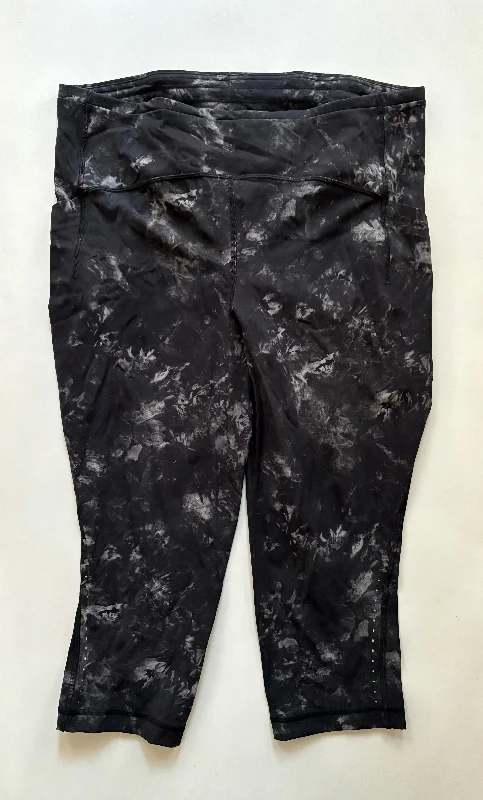 Athletic Leggings By Lululemon In Black, Size: Xl