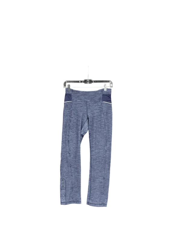 Athletic Leggings Capris By Lululemon In Blue, Size: 4