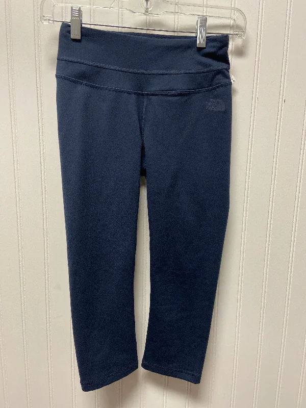 Athletic Leggings Capris By The North Face In Navy, Size: Xs