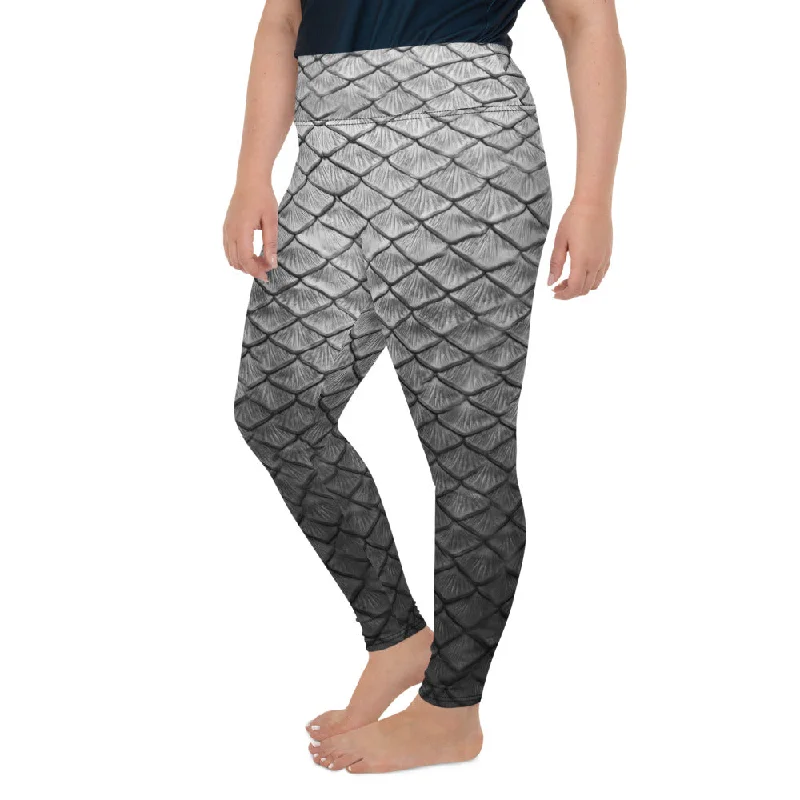 Starcrossed Silver Plus Size Leggings