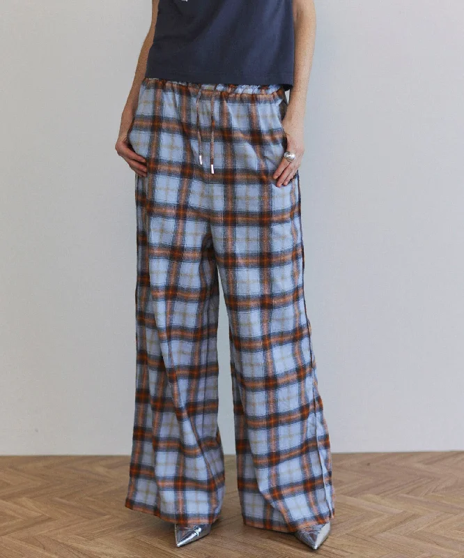 【25SPRING PRE-ORDER】Plaid Pattern Easy Pants