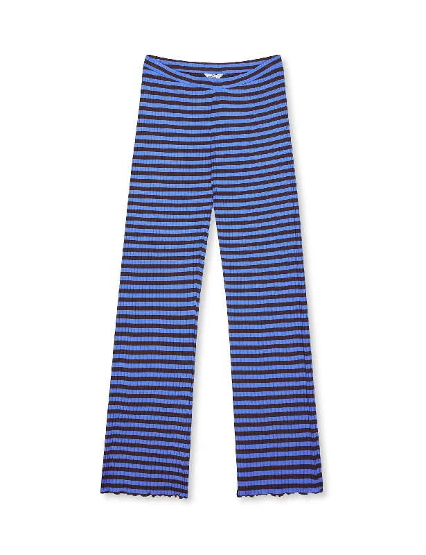 5x5 Stripe Lonnie Pants, Amparo Blue/Black Coffee