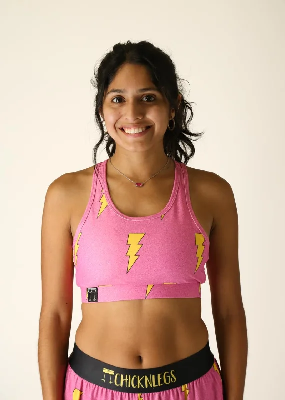 Pink Bolts OG Sports Bra