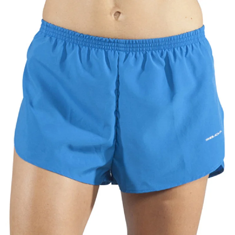 Women's Solid 1" Elite Split Shorts - Cobalt