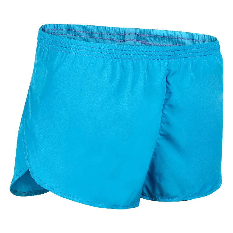 Women's Solid 1" Elite Split Shorts - Vivid Blue