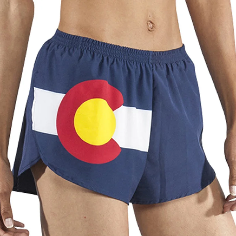 Women's 1" Elite Split Flag Shorts - Colorado