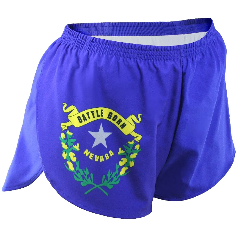 Women's 1" Elite Split Flag Shorts - Nevada