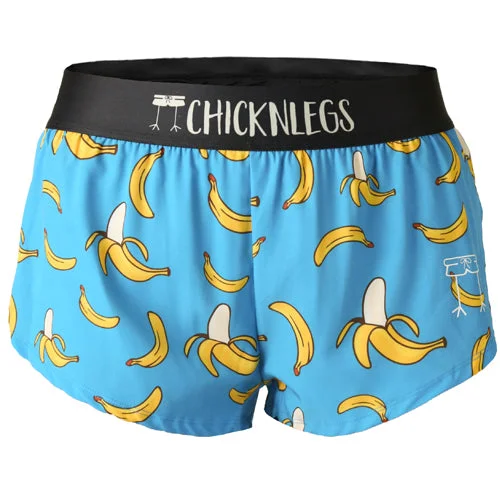 Women's Blue Bananas 1.5" Split Shorts