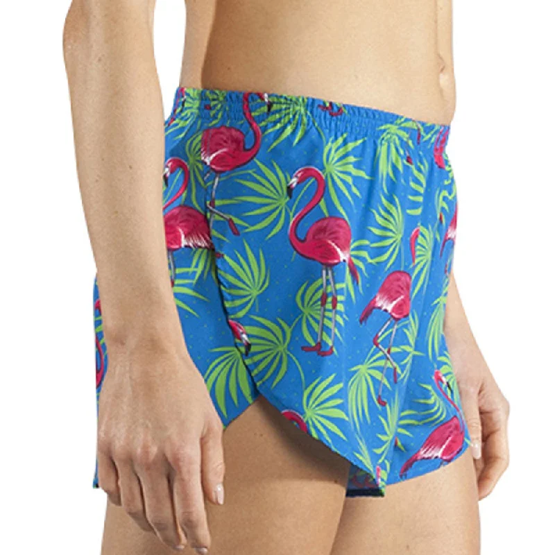 Women's 1" Elite Split Shorts - Flamingo Turquoise