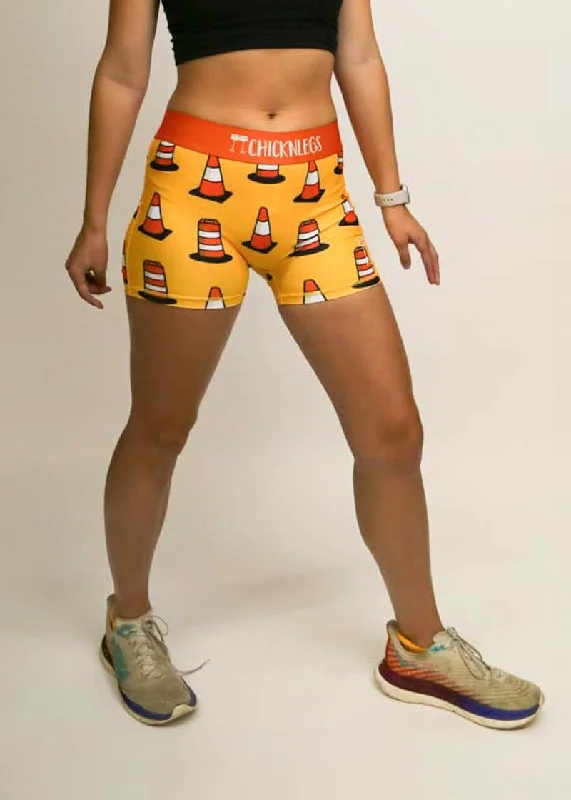 Women's Traffic Cones 3" Compression Shorts